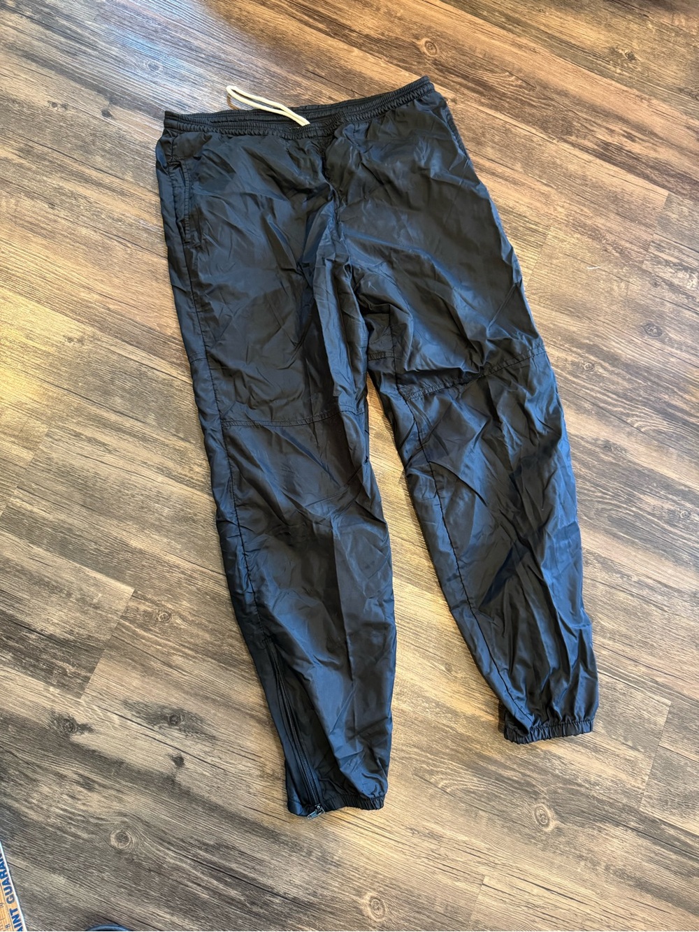 Vintage King Louie Black Windbreaker Pants Medium Joggers 90s